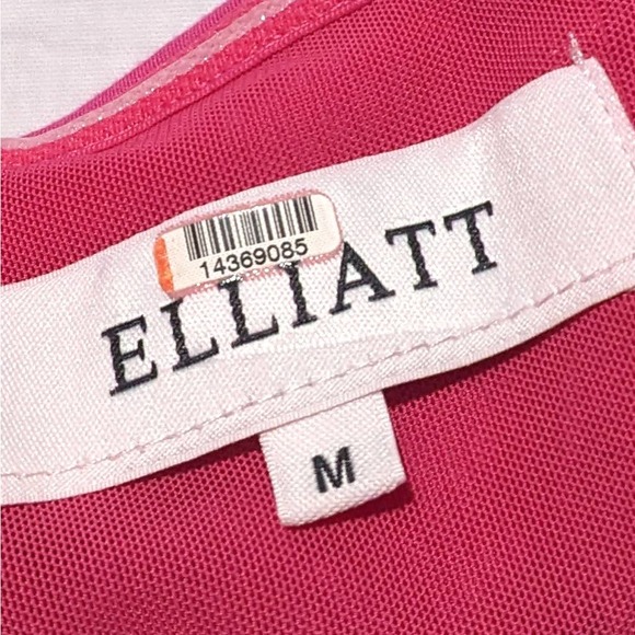 ELLIATT Across Strapless Maxi Cocktail Party Dress Gown Pink Women's Size Medium - Picture 11 of 13